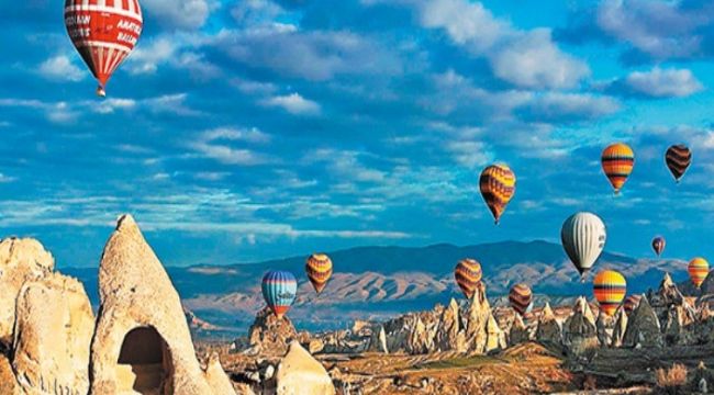 Kapadokya’ya gelen turist sayısı % 85 arttı.