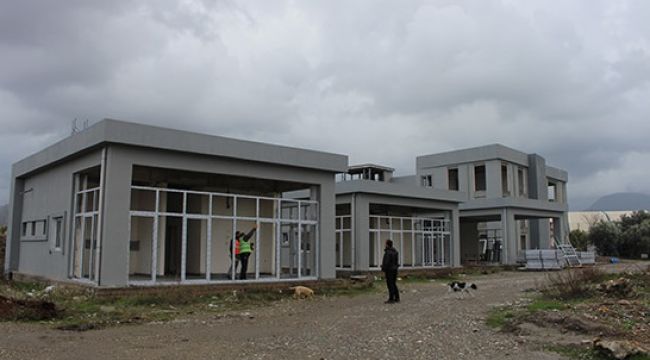 Gazipaşa Kültür Merkezi inşaatında sona yaklaşıldı