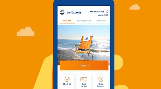 SunExpress mobil uygulaması güncellendi
