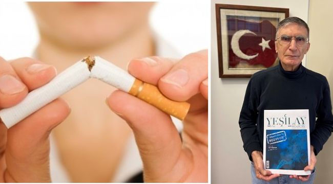 Aziz Sancar sigaranın DNA'ya verdiği zararı çizdi