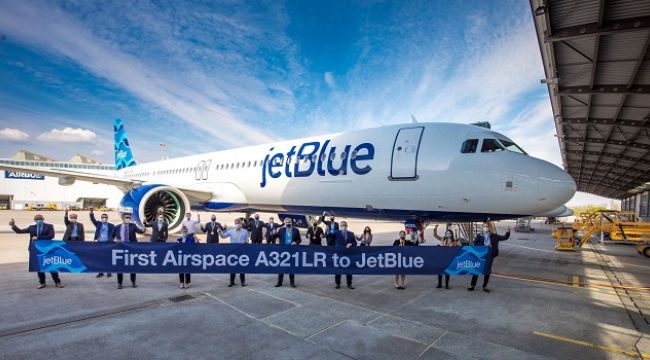 JetBlue, ilk Airspace tasarımlı A321LR'sini teslim aldı