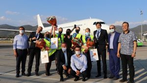 Avion Express’in ilk seferi törenle karşılandı