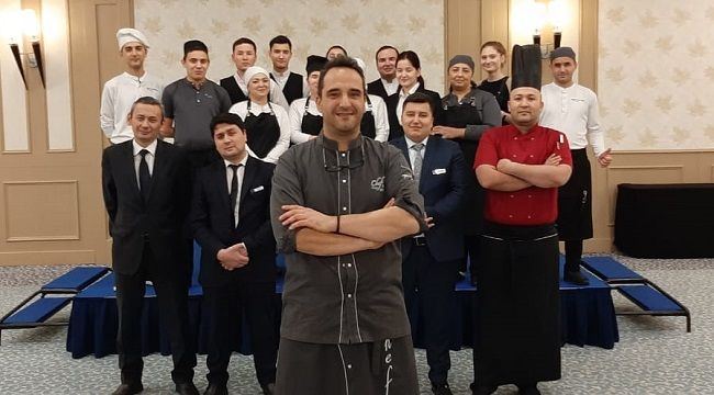 TECRÜBELİ ŞEF SERKAN MAVİ WYNDHAM TASHKENT OTELDE CULINARY EĞİTİMİ VERDİ