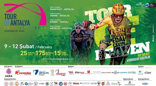 Ünlü bisikletçiler, “Yeşil bir Gelecek” için Antalya'da