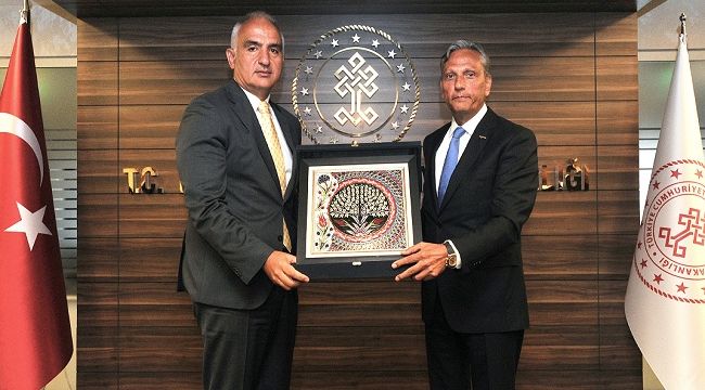 TÜRSAB'TAN KÜLTÜR VE TURİZM BAKANI MEHMET NURİ ERSOY'A ZİYARET !
