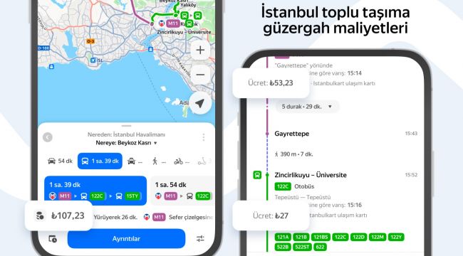 Yandex Türkiye'den İstanbul için büyük kolaylık