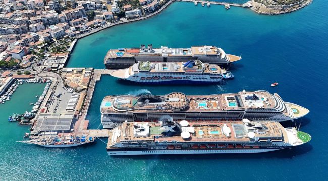 EGE PORT KUŞADASI 2025 YILINDA REKOR SAYIDA YOLCU VE GEMİ AĞIRLADI! 