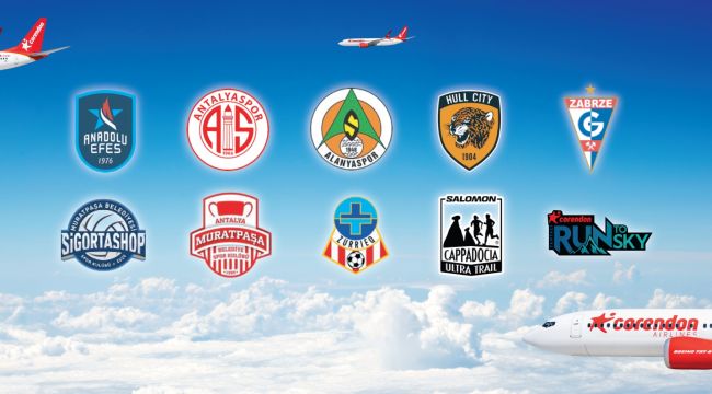 Corendon Airlines, Türkiye’de ve Avrupa’da Çoklu Sponsorluk İletişimi Yaklaşımıyla Spora Güç Vermeye Devam Ediyor