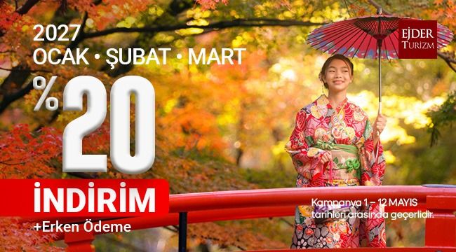 EJDER TURİZM 2027 TURLARI İÇİN ERKEN ÖDEME KAMPANYASI BAŞLATTI !